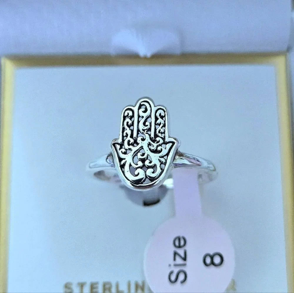 Annika Witt Sterling Silver🤍 Hamsa✋️ Ring💍 - NIB